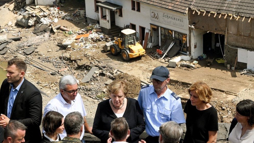 Angela Merkel is shocked by ‘surreal’ devastation