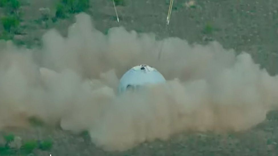 Jeff Bezos launches to space aboard New Shepard rocket ship