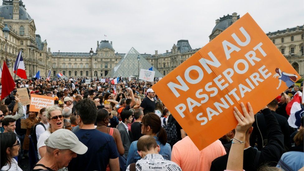 France rolls out health pass as Covid-19 cases soar