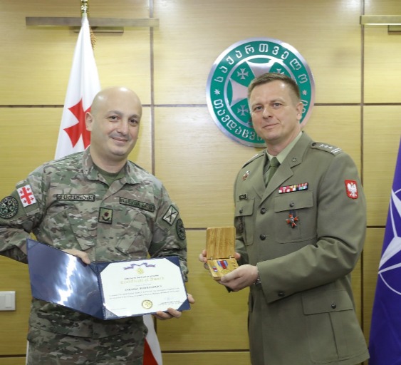 თავდაცვის ძალების მეთაურის მოადგილემ პოლონელი ექსპერტი დააჯილდოვა