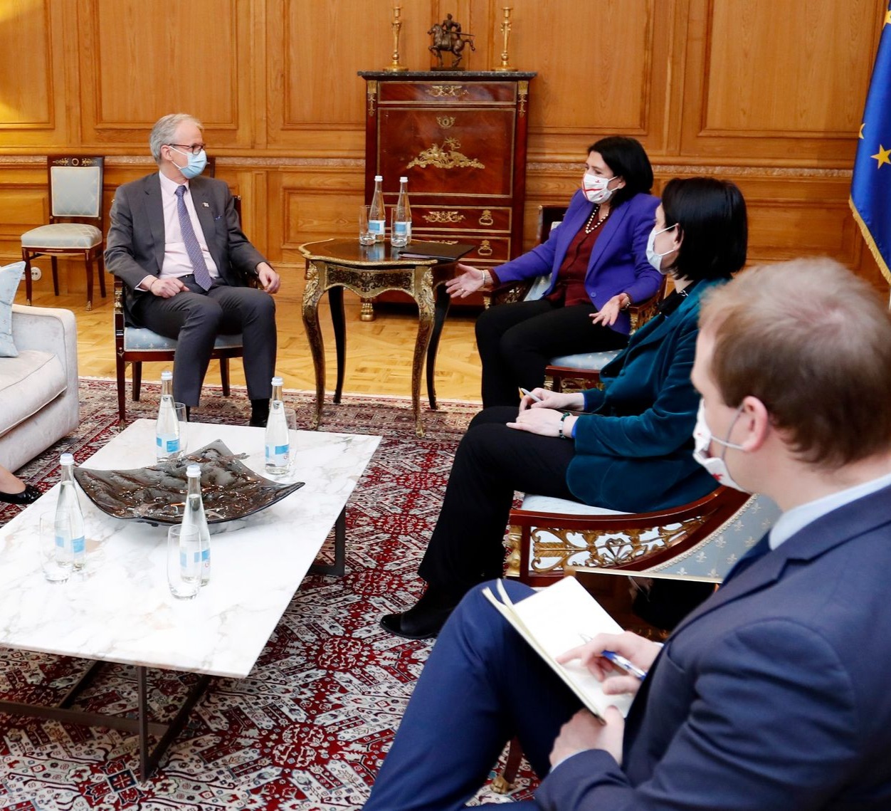 სალომე ზურაბიშვილმა კრისტიან დანიელსონთან მოლაპარაკებების პროცესი განიხილა