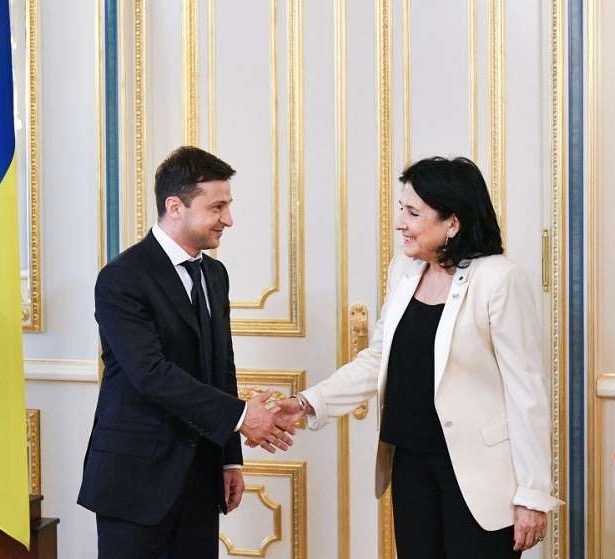 A telephone conversation was held between the Presidents of Georgia and Ukraine