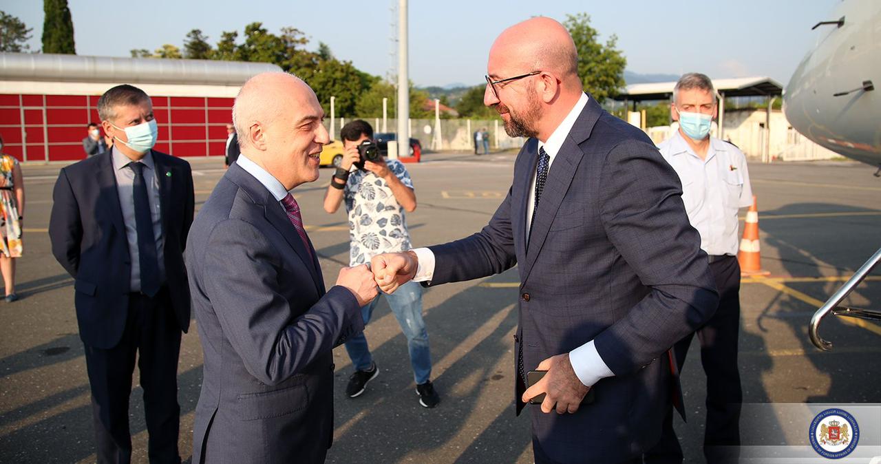Charles Michel Arrives in Georgia