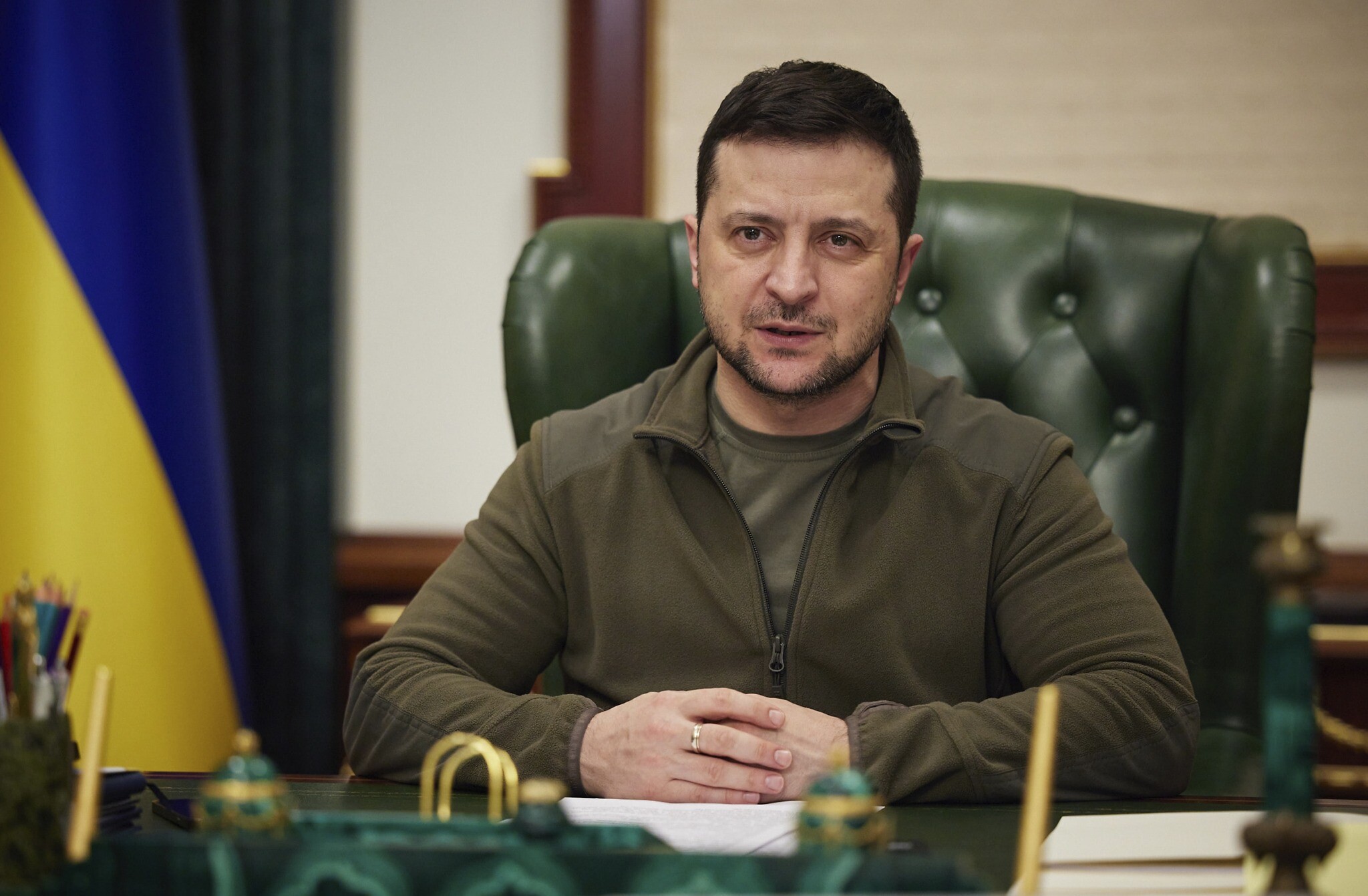 Ukrainian president: world watched, but didn’t want to see occupation of Crimea, war in Georgia