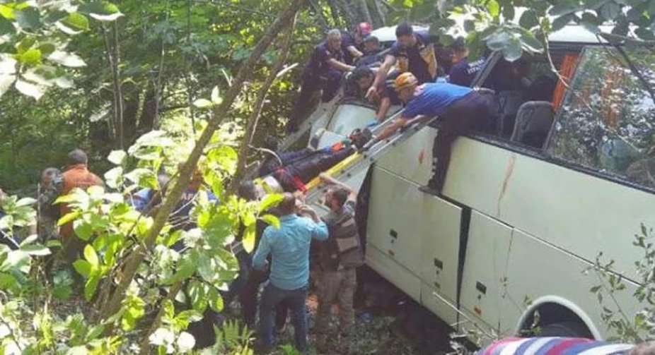 5 killed in a tourist bus accident in Turkey