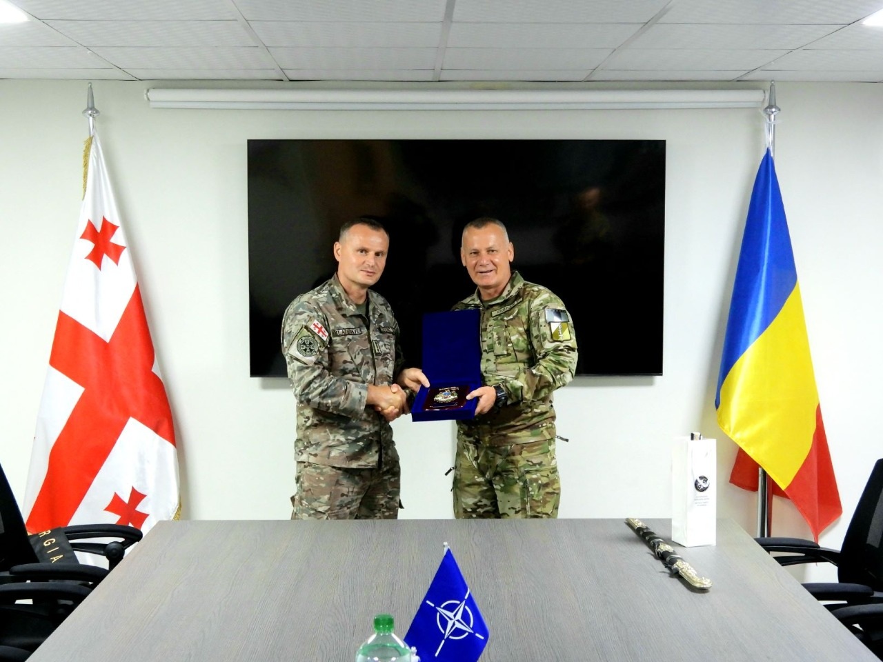 საქართველოში რუმინეთის სპეციალური ოპერაციების ძალების სარდლობის მეთაური იმყოფება