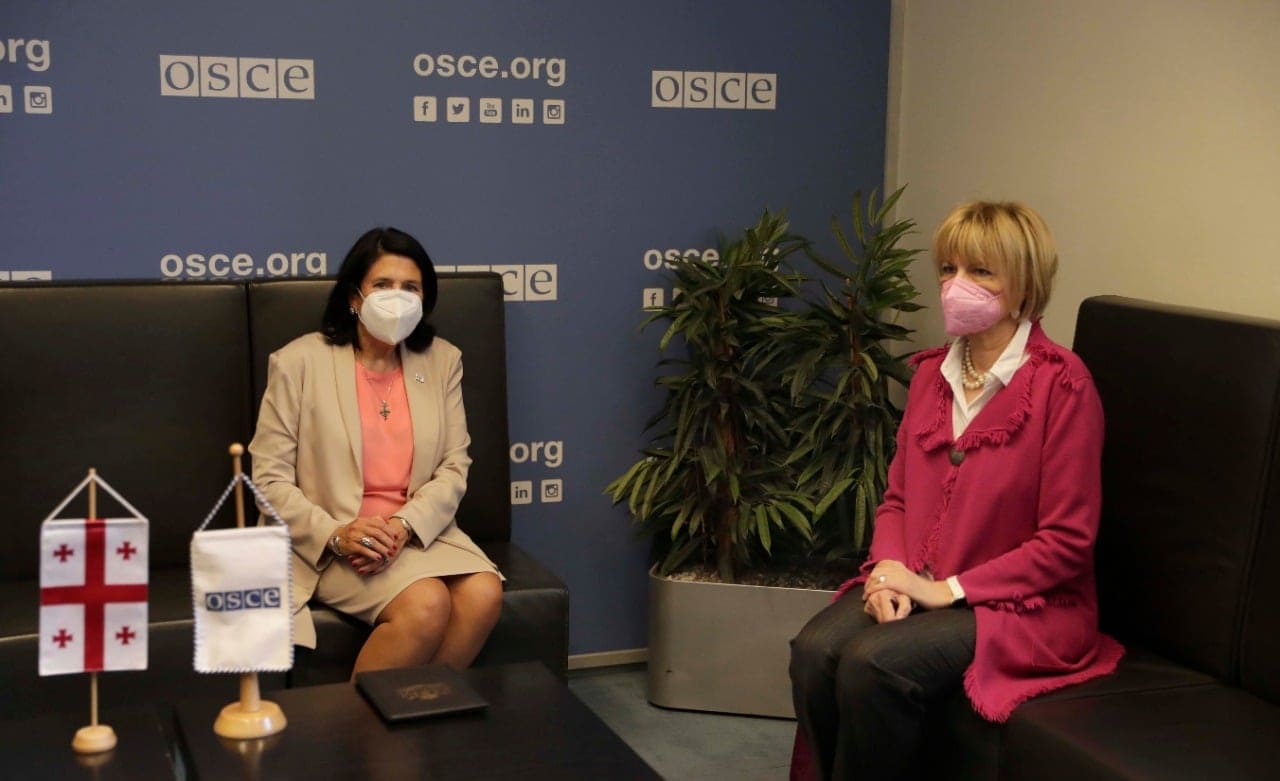 სალომე ზურაბიშვილი ეუთო-ს გენერალურ მდივანს შეხვდა