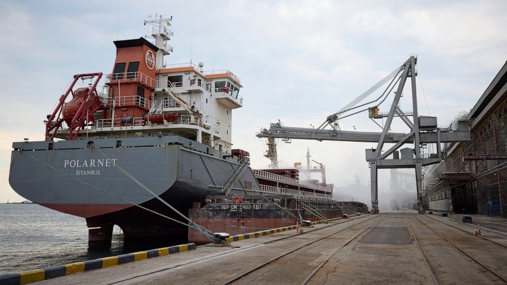 16 more ships in Odessa, loaded with agriculture products, waiting their turn to leave