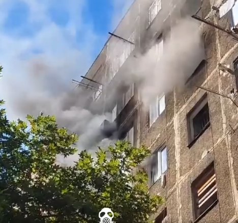 გლდანში, საცხოვრებელ კორპუსში ხანძარი გაჩნდა