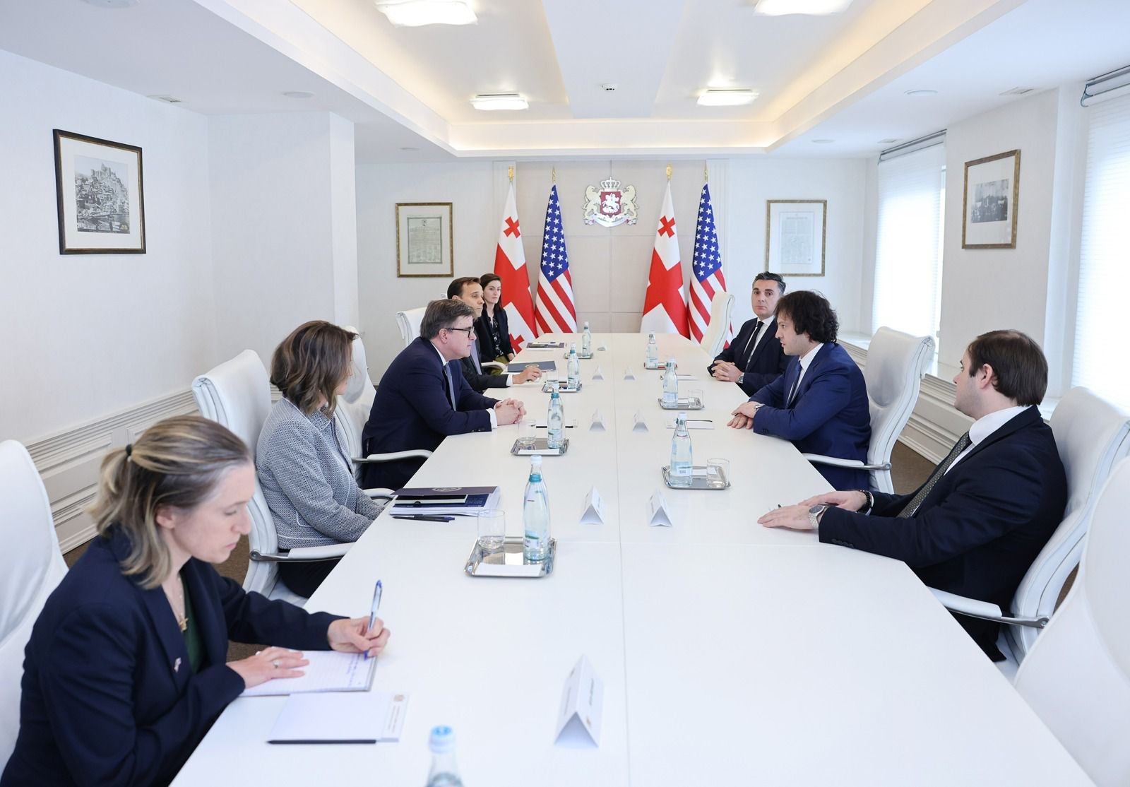 Georgian PM tells US official Govt ready to consider partners’ legal feedback on agents’ law within veto process