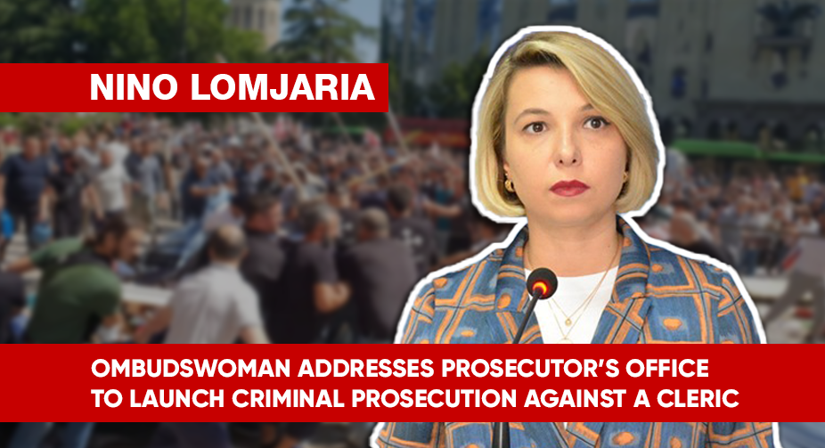 Ombudswoman addresses Prosecutor’s Office to launch criminal prosecution against a cleric