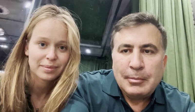 Ex-president Saakashvili announces new family with Ukrainian MP Yasko