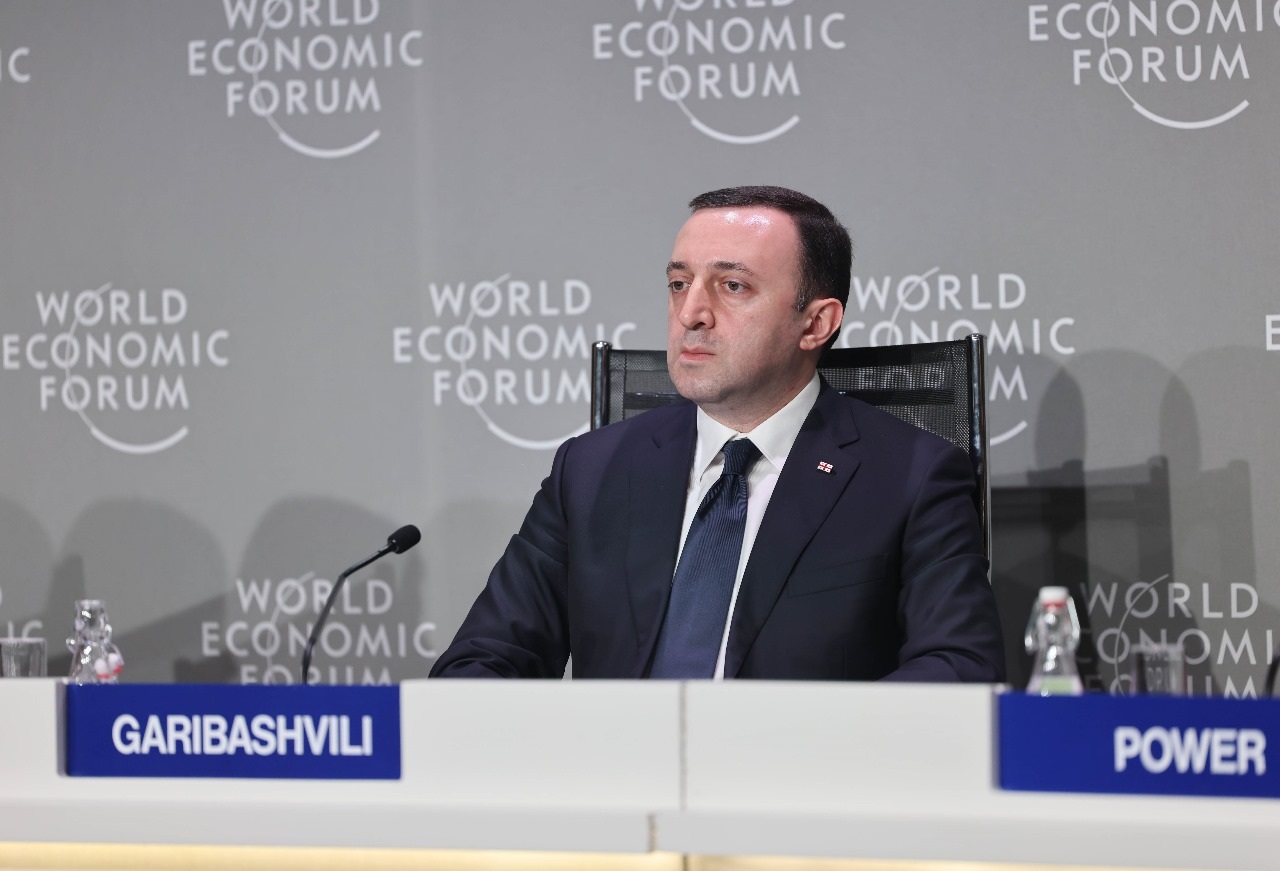PM credits his Gov’t for EU candidacy, lauds Georgia’s “economic growth” in Davos