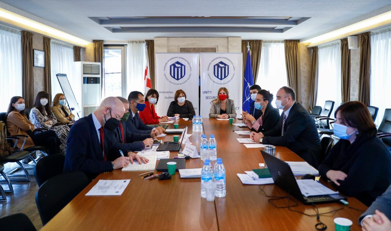 თავდაცვის ინსტიტუციური აღმშენებლობის სკოლას ნატო-ს აკრედიტაციის ექსპერტთა გუნდი ეწვია