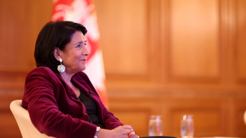 Georgian President claims she congratulated Aliyev on election win last week