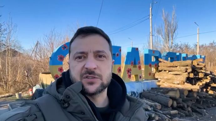 ზელენსკი დონეცკის ოლქის ქალაქ სლავიანსკში ჩავიდა