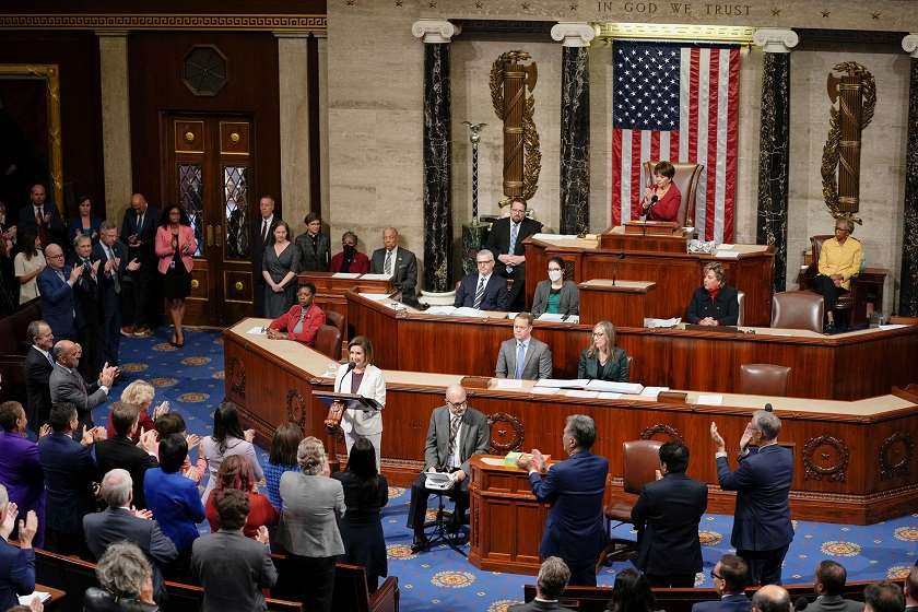 Democrat speaker Pelosi steps down