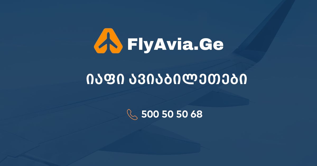 ავიაბილეთები იაფად FlyAvia.Ge-ზე – მარტივი არჩევანი იაფი და კომფორტული მოგზაურობისთვის