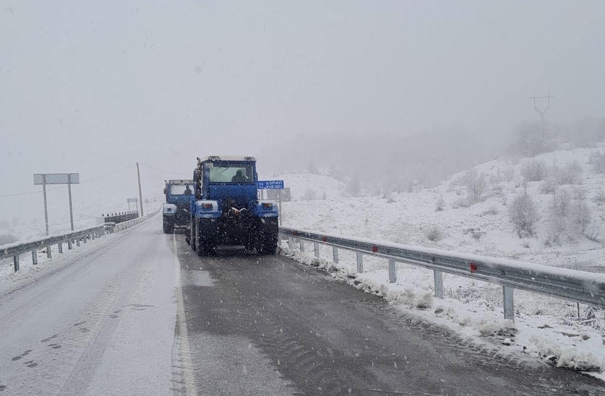 Traffic restrictions imposed on major roads in Eastern Georgia due to severe weather