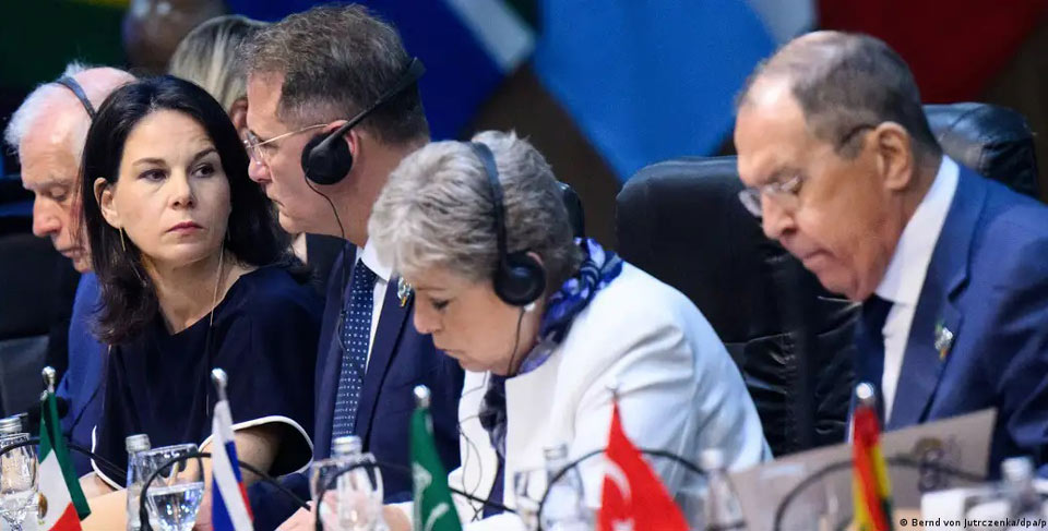 G20-ის სამიტის მოსამზადებელ შეხვედრაზე ბერბოკმა ლავროვს მიმართა – “უნდა დაასრულოთ ეს ომი ახლავე”