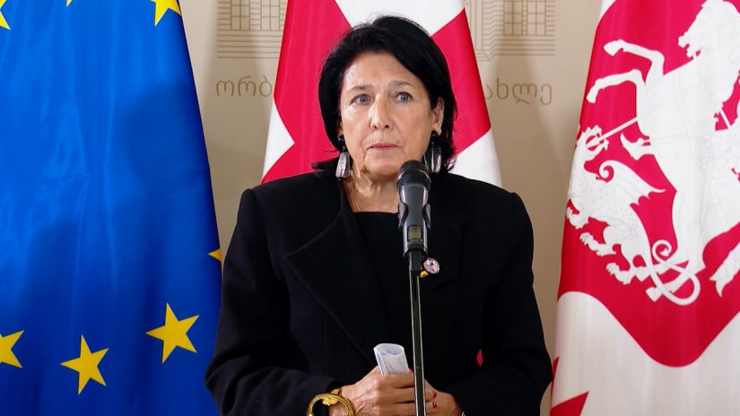 Georgian President vows to lead opposition unity “under European flag” in elections to change Gov’t