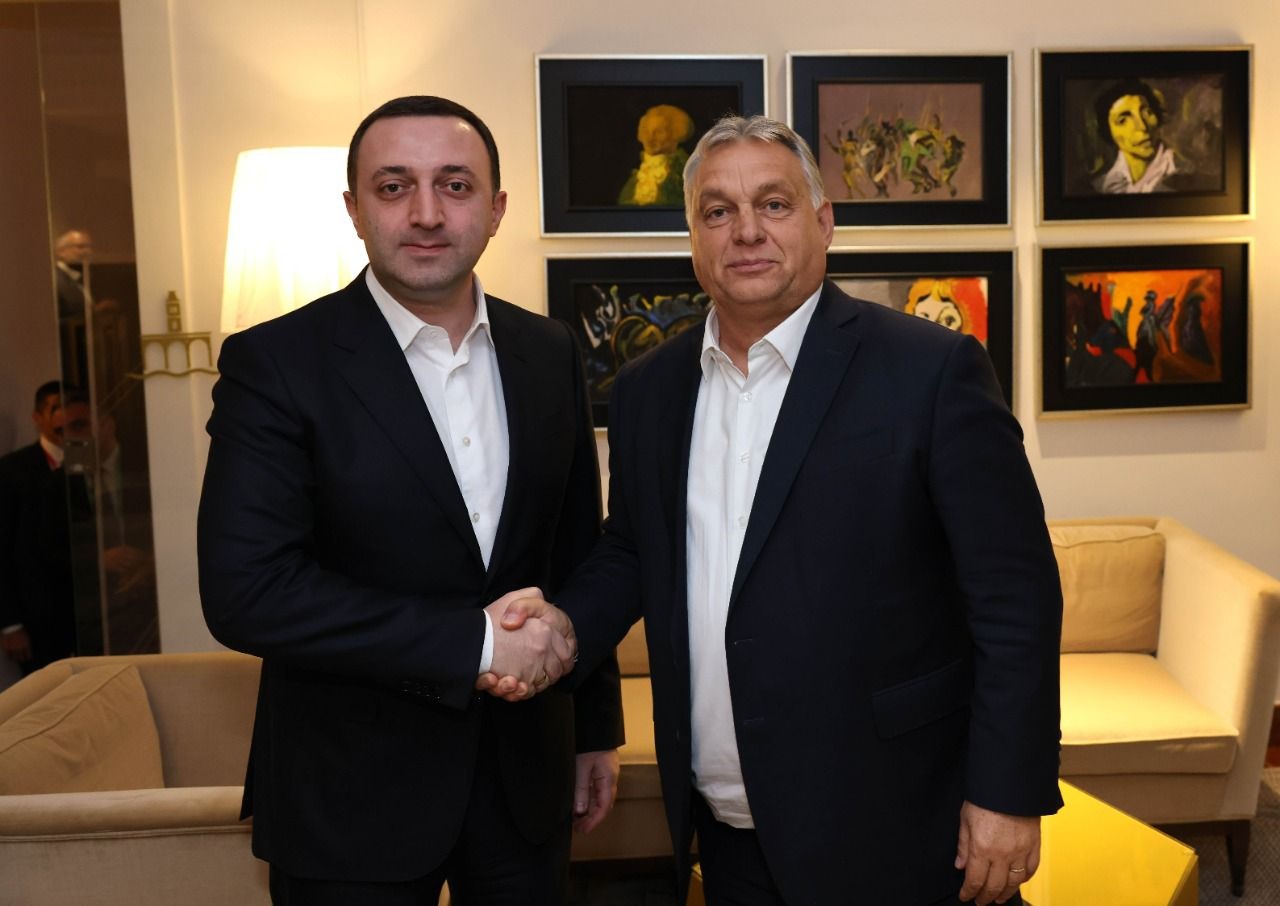 Hungary’s Orban hosts Georgian PM at a dinner