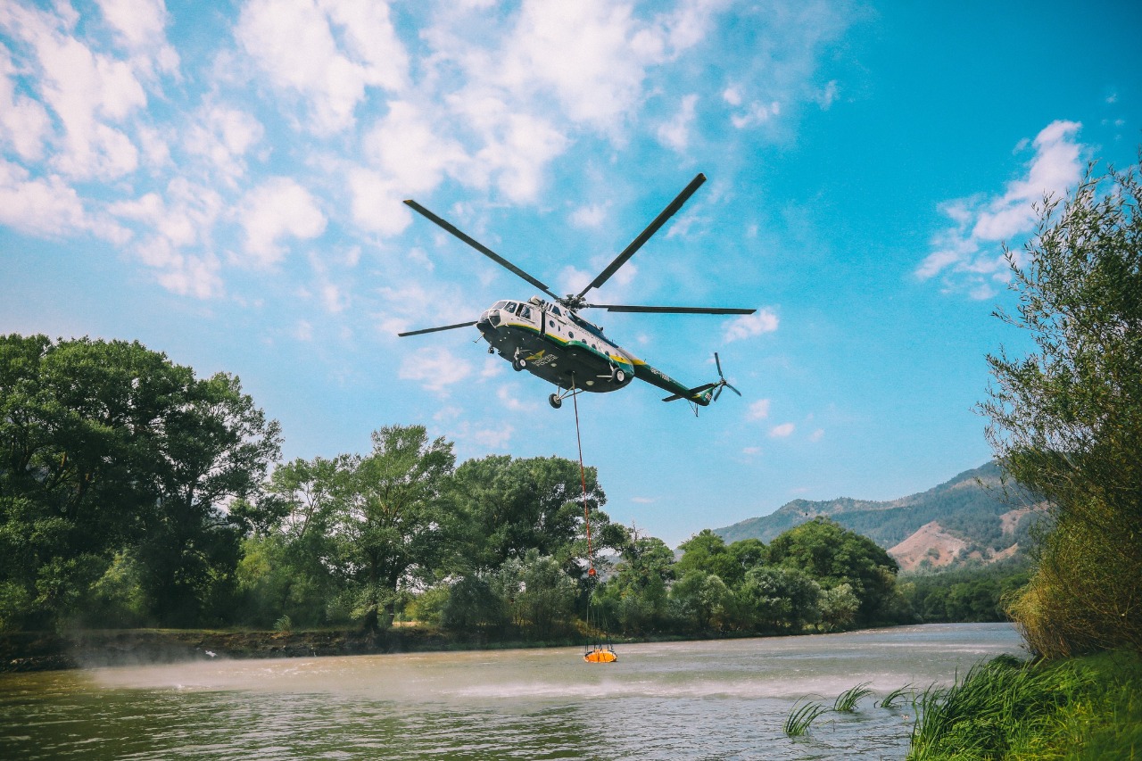 Air assets involved in fighter-fighting operations in Mestia