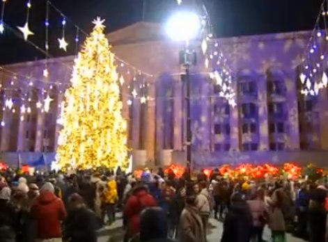 Protests continue outside Georgian Parliament