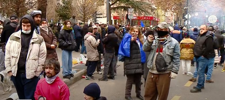 Protest continues outside Tbilisi State University