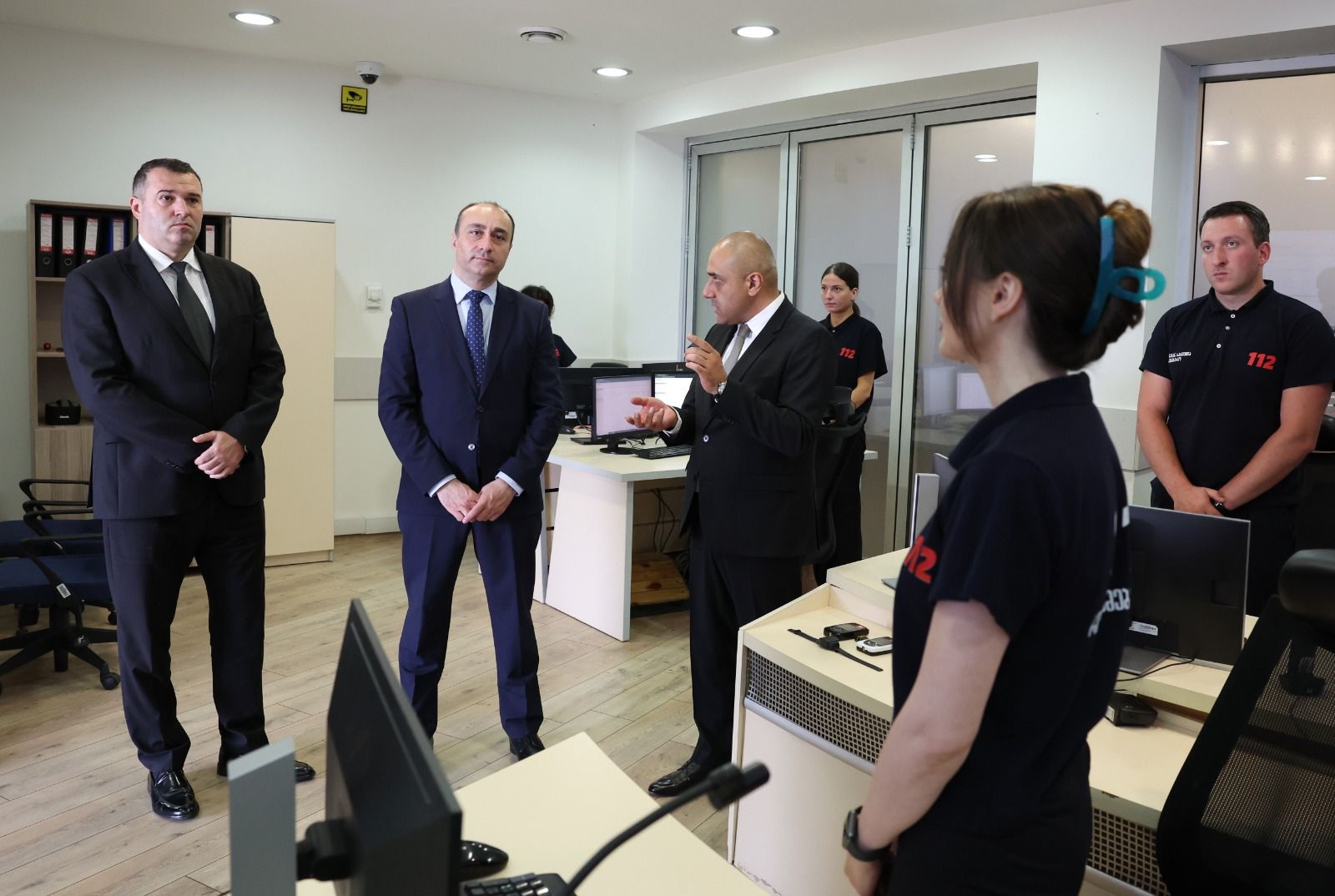 გეკა გელაძე საზოგადოებრივი უსაფრთხოების მართვის ცენტრ „112“-ს ეწვია