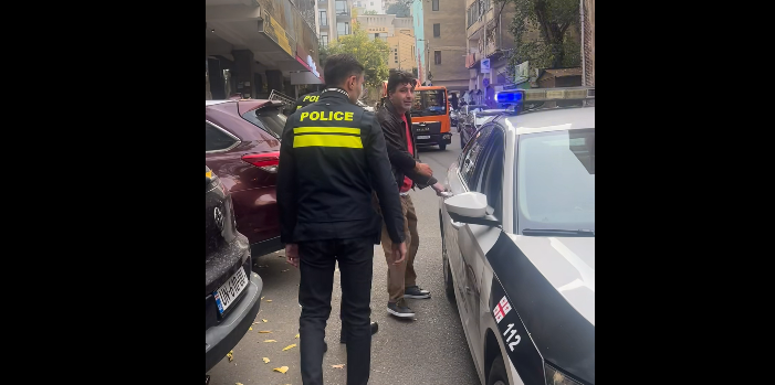 Georgian journalist Sanaia reportedly detained for blocking road