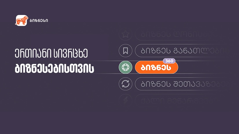 აღმოაჩინეთ ბიზნეს 360° — "საქართველოს ბანკი" ბიზნესებისთვის შესაძლებლობებს ქმნის