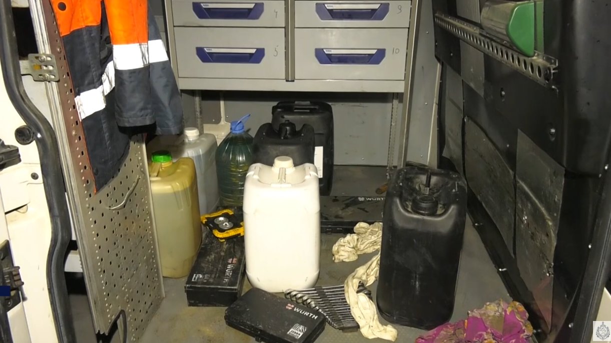 Police seized the unlawfully obtained fuel during a search of the suspects’ vehicle, the ministry said