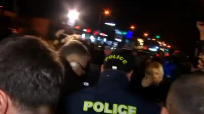 Tensions erupt outside judges’ New Year event in Tbilisi
