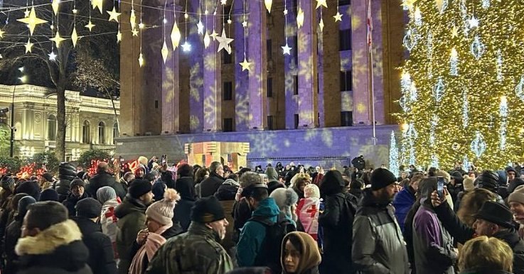 Rustaveli Avenue blocked on 39th day of continuous anti-gov’t protests