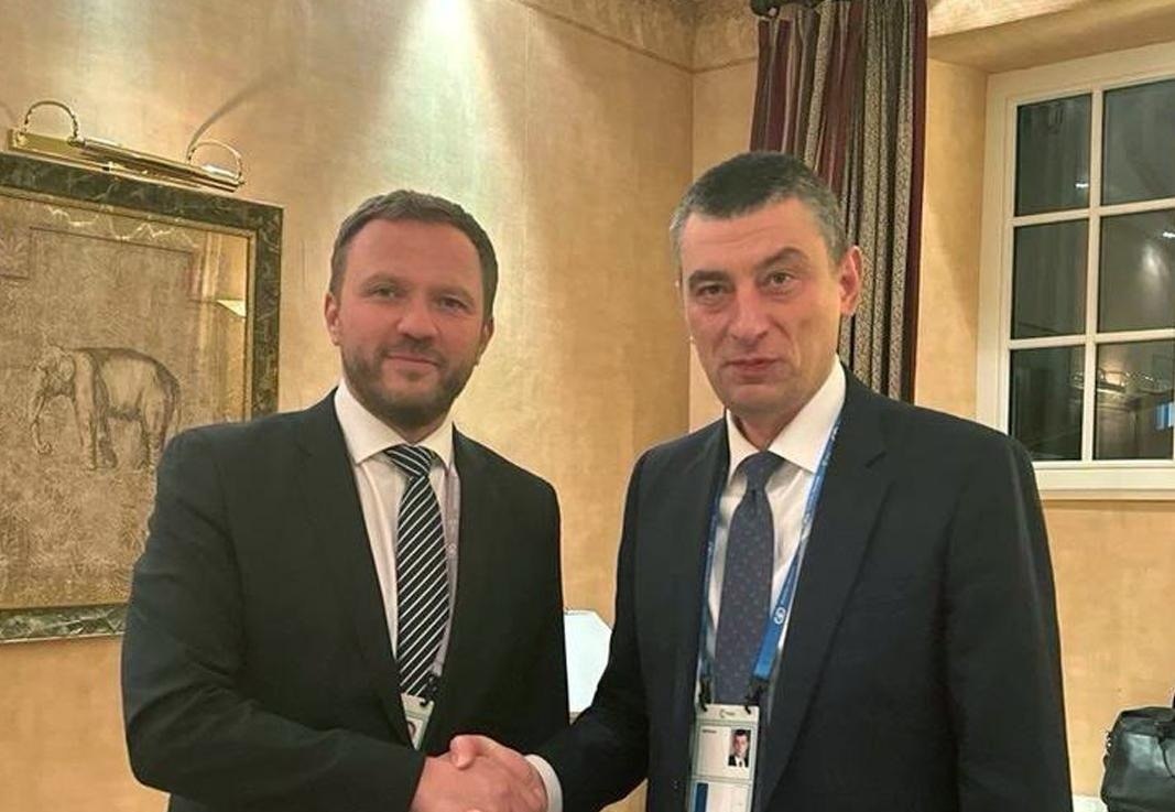 Opposition leader Giorgi Gakharia meets Estonian Foreign Minister at MSC 2025