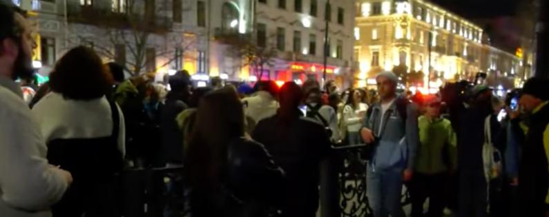 Protesters in Tbilisi hold demonstrations for 104th consecutive day demanding new elections
