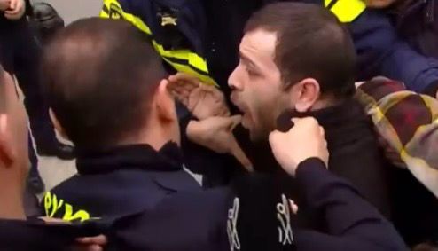 Opposition activist detained after confrontation with police ahead of announced large rally