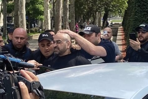 Police clear protesters from central avenue as demonstrations continue in Tbilisi